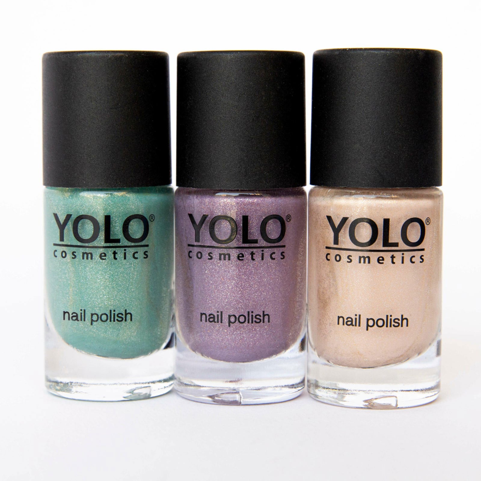 Yolo Nail care Polish Sparkle 3 Pcs - ZaDa beauty
