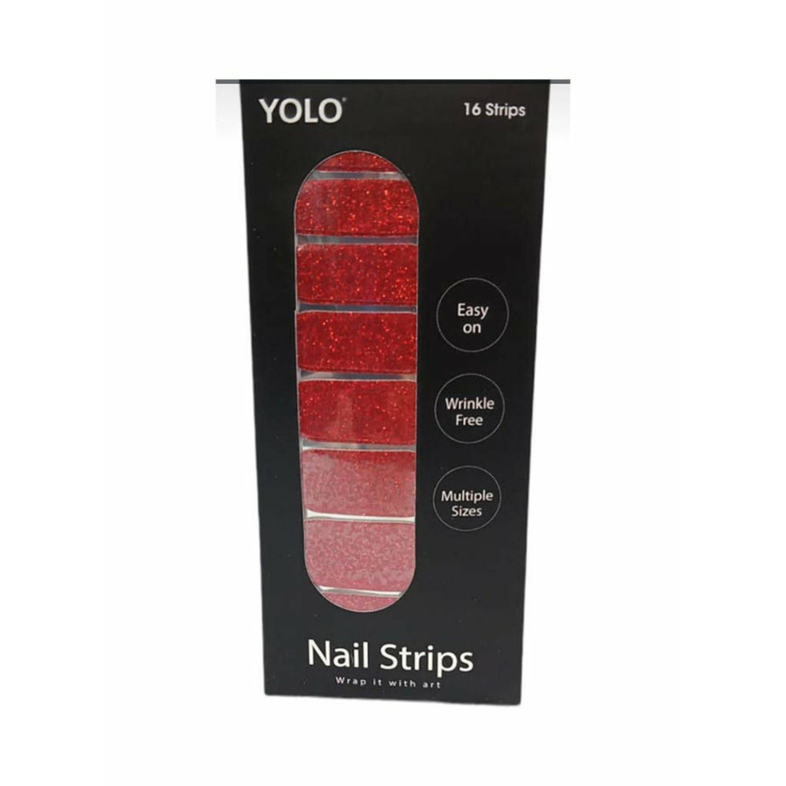 Yolo nail strips GR-1007 Red - ZaDa beauty