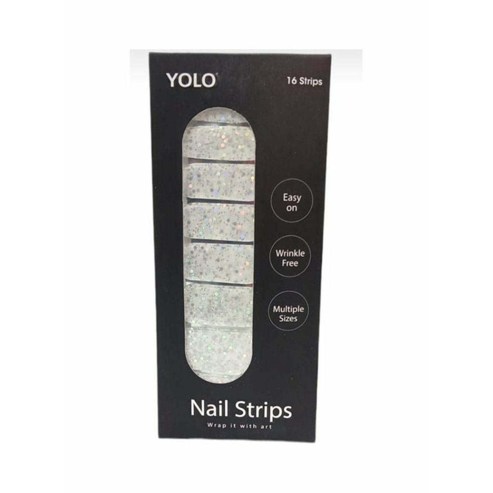Yolo nail strips GR-1008 Silver - ZaDa beauty